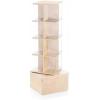 imageGuidecraft Floor Standing Rotating Book Display Spinning Bookshelf Tower for Classroom Kids Playroom Library  Revolving Bookcase wAcrylic Windows Birch Plywood Montessori Storage Furniture
