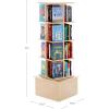 imageGuidecraft Floor Standing Rotating Book Display Spinning Bookshelf Tower for Classroom Kids Playroom Library  Revolving Bookcase wAcrylic Windows Birch Plywood Montessori Storage Furniture