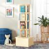 imageGuidecraft Floor Standing Rotating Book Display Spinning Bookshelf Tower for Classroom Kids Playroom Library  Revolving Bookcase wAcrylic Windows Birch Plywood Montessori Storage Furniture