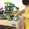 imageGuidecraft IO Blocks STEM Table 200 Gears Slides IO People Standard IO Blocks Pieces and 2 Storage Bins with Activity Table for Kids Learning Toy for Children200 IO Blocks Pieces