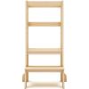 imageGuidecraft Jr Classic Kitchen Helper StepUp  Natural Montessori Toddler Tower for Kids  Adjustable Height Wooden Learning Step Stool for Bathroom and Cooking