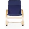 imageGuidecraft Kiddie Rocker  Blue Cushioned Wooden Chair For Toddlers  Kids Home and School FurnitureBlue