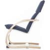 imageGuidecraft Kiddie Rocker  Blue Cushioned Wooden Chair For Toddlers  Kids Home and School FurnitureDenim