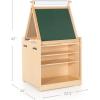 imageGuidecraft Kids Desk to Easel Art Cart 2in1 Foldable Wooden Kids Easel wPaper Roll Whiteboard Shelves Fabric Storage Bins  Craft Desk ampamp Art Supplies Storage Organizer for Preschool Classrooms