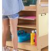 imageGuidecraft Kids Desk to Easel Art Cart 2in1 Foldable Wooden Kids Easel wPaper Roll Whiteboard Shelves Fabric Storage Bins  Craft Desk ampamp Art Supplies Storage Organizer for Preschool Classrooms