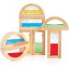 imageGuidecraft Rainbow Blocks  Crystal Bead Kids Educational and Learning Building Toys  Preschool Stacking BlocksShimmering Water