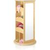 imageGuidecraft Rotating Dress Up Storage  Natural Kids Pretend Play Storage Shelves and Hangers with 2 Mirrors ampamp Hooks  Toys and Clothes Organizer for Toddlers PlayroomNatural