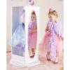 imageGuidecraft Rotating Dress Up Storage  Natural Kids Pretend Play Storage Shelves and Hangers with 2 Mirrors ampamp Hooks  Toys and Clothes Organizer for Toddlers PlayroomWhite