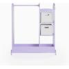 imageGuidecraft See and Store Dressup Center  Gray Kids Dramatic Play Storage Armoire with Mirror Rack Shelves ampamp Bottom Tray  Toddlers Costume ampamp Toy Organizer FurnitureLavender