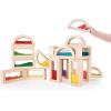 imageGuidecraft Sensory Rainbow Blocks  18 pc Set 6 Shimmering Water 6 Sand and 6 Crystal Bead Blocks Construction Building Toy Set for Kids  Stacking Blocks