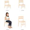 imageGuidecraft Stackable Wooden Classroom Chair 8quot Seat Height Solid Wood School Furniture 4Pack