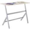 imageGuidecraft Standing Collaboration Desk for Kids and Adults Adjustable Height Birch Plywood Table with Metal Legs for Home Office Classrooms and More
