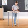 imageGuidecraft Standing Modular Desk for Adults and Kids Adjustable Height Desk with Metal Legs for Home Office Classrooms and MoreTrapezoid