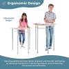 imageGuidecraft Standing Modular Desk for Adults and Kids Adjustable Height Desk with Metal Legs for Home Office Classrooms and MoreTriangle