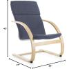 imageGuidecraft Teachers Rocker  Blue Chair  School Living Room FurnitureDenim
