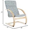 imageGuidecraft Teachers Rocker  Blue Chair  School Living Room FurnitureGrayWhite