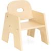 imageGuidecraft Toddler Wooden Stacking Chairs Set of 2 7quot Seat Height  EasyStack Design  Durable Birch Plywood Construction  Preschool Quality Furniture for Kids