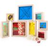 imageGuidecraft Treasure Blocks  Clear Smooth Wooden Observation Stacking Blocks with Transparent Windows Educational Toy for KidsPrimary