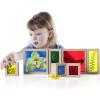 imageGuidecraft Treasure Blocks  Clear Smooth Wooden Observation Stacking Blocks with Transparent Windows Educational Toy for KidsPrimary