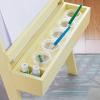 imageMartha Stewart Crafting Easel for Kids  Pastel Yellow Wooden Chalkboard and Whiteboard with Easel Paper Roll AFrame Art Easel with Paint Cups  Kids Easel for Classroom  Classroom Furniture