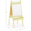 imageMartha Stewart Crafting Easel for Kids  Pastel Yellow Wooden Chalkboard and Whiteboard with Easel Paper Roll AFrame Art Easel with Paint Cups  Kids Easel for Classroom  Classroom Furniture