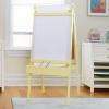 imageMartha Stewart Crafting Easel for Kids  Pastel Yellow Wooden Chalkboard and Whiteboard with Easel Paper Roll AFrame Art Easel with Paint Cups  Kids Easel for Classroom  Classroom Furniture