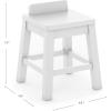 imageMartha Stewart Crafting Kids Stools Set of 2  Pastel Yellow Wooden Chairs for Kids Art Table with 15quot Seat Height 2 Matching AntiTip Chairs for Children 3 and UpLinen White