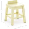 imageMartha Stewart Crafting Kids Stools Set of 2  Pastel Yellow Wooden Chairs for Kids Art Table with 15quot Seat Height 2 Matching AntiTip Chairs for Children 3 and UpPastel Yellow