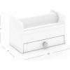 imageMartha Stewart Crafting Kids Tape Roll Dispenser  Linen White MultiRoll Tape Roll Dispenser with Cutter and Storage DrawerG77113