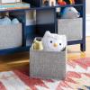 imageMartha Stewart Kids Jr Book and Bin Browser with Bins  Navy Wooden MultiPurpose Bookcases and Toy Storage Organizer Homeschool and Classroom Furniture