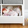 imageMartha Stewart Kids Jr Toy Storage Organizer with Bins  Linen White Wooden Kids Bookcases and Toy Storage Organizer Homeschool and Classroom Furniture