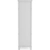 imageMartha Stewart Kids Tall Bookcase  Linen White 48 Inch Wooden Storage Organizer Cubby with Fabric Bins for Playroom and BedroomGrey