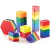 imagePowerClix Solids Magnetic Building Blocks Set 94 Piece Magnetic Tiles STEM Educational Construction Toy94 Piece