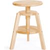imageGuidecraft Adjustable Drafting Wooden StoolNatural Drafting Chair for Kids 1618 Inch Swivel Stool for Kids Art Studio Furniture  Toddler Chair for Drawing Painting and CraftingNatural