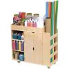 imageGuidecraft Art Activity Cart  Rolling Wooden Storage Cabinet and Shelves with Caster Wheels Arts and Crafts Supply Classroom Furniture