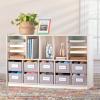 imageGuidecraft EdQ Shelves and 10 Bin Storage Unit White Display Shelf Storage Organizer for Home School and Office Wooden Book Cubby and Toy ShelfWhite