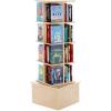 imageGuidecraft Floor Standing Rotating Book Display Spinning Bookshelf Tower for Classroom Kids Playroom Library  Revolving Bookcase wAcrylic Windows Birch Plywood Montessori Storage Furniture