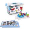 imageGuidecraft IO Blocks Tabletop System  118 Pieces Gears Axles IO People ampamp Cows Kids Interlocking Learning Toys