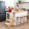 imageGuidecraft Jr Classic Kitchen Helper StepUp  Natural Montessori Toddler Tower for Kids  Adjustable Height Wooden Learning Step Stool for Bathroom and Cooking