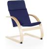 imageGuidecraft Kiddie Rocker  Blue Cushioned Wooden Chair For Toddlers  Kids Home and School FurnitureBlue
