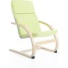 imageGuidecraft Kiddie Rocker  Blue Cushioned Wooden Chair For Toddlers  Kids Home and School FurnitureLight Green
