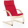 imageGuidecraft Kiddie Rocker  Blue Cushioned Wooden Chair For Toddlers  Kids Home and School FurnitureRed