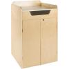 imageGuidecraft Library Book Drop  Wooden Rolling Books and Media Storage Unit with Casters Office and School Supply
