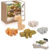 imageGuidecraft Snap Block Animals  33 pc Set Wooden Pretend Play Early Education Learning Toy for Kids
