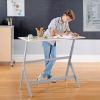 imageGuidecraft Standing Collaboration Desk for Kids and Adults Adjustable Height Birch Plywood Table with Metal Legs for Home Office Classrooms and More