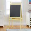 imageMartha Stewart Crafting Easel for Kids  Pastel Yellow Wooden Chalkboard and Whiteboard with Easel Paper Roll AFrame Art Easel with Paint Cups  Kids Easel for Classroom  Classroom Furniture