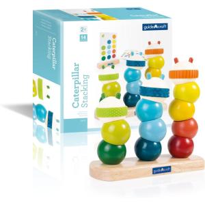 imageGuidecraft Caterpillar Stacking Manipulative Toddler Toy  Kids Early Learning Development Toys Wooden Educational Toy