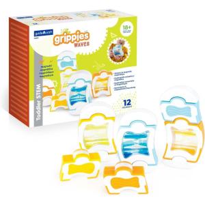 imageGuidecraft Grippies Waves  12 Piece Set STEM Magnetic Building Set for Toddlers Kids Learning and Educational ToysWaves  12 pc set