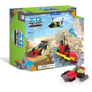 imageGuidecraft IO Blocks Vehicles Set Kids STEM Educational Building Blocks Toy  96 Pieces