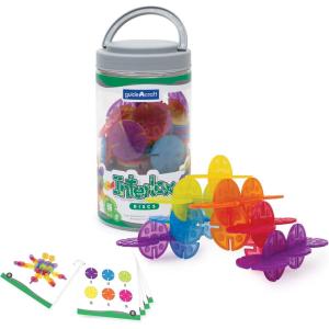 imageGuidecraft Interlox Discs  96 Piece Set Kids STEM Learning and Construction Toy Creative and Educational Building Set for ToddlersInterlox Discs